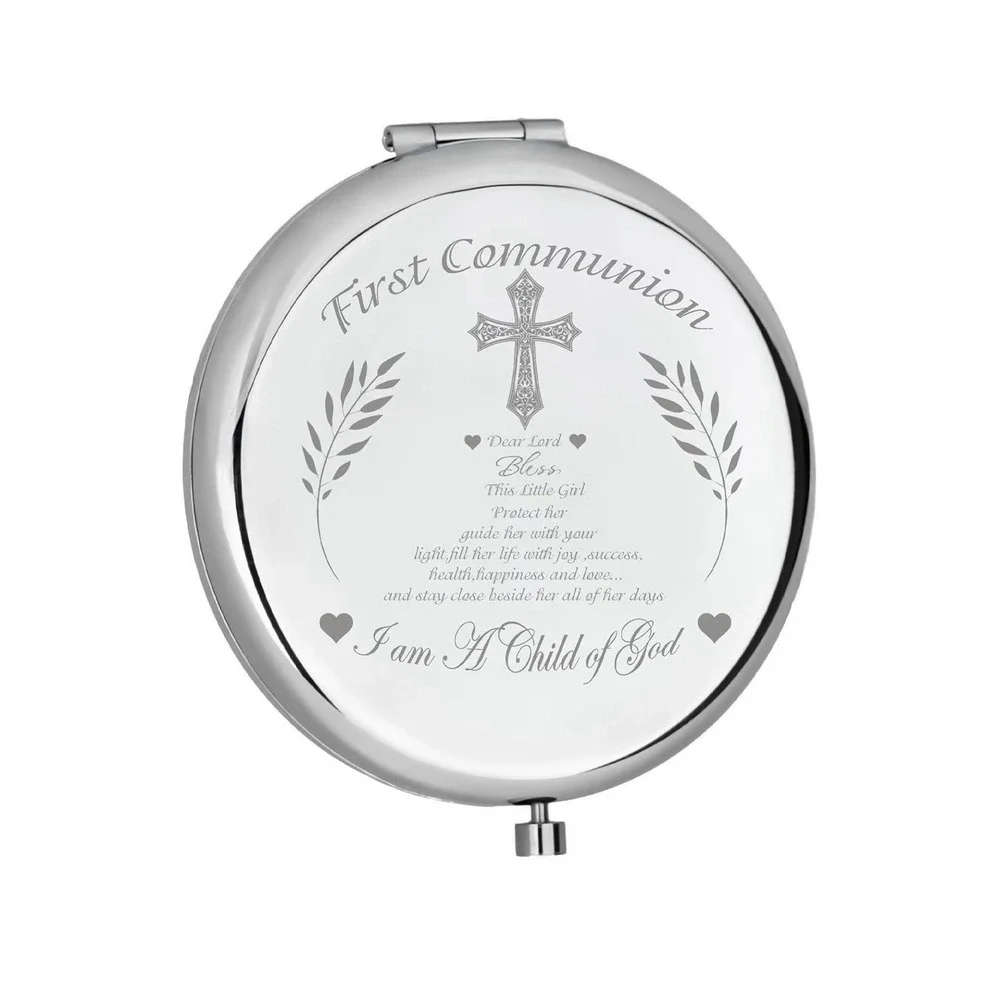 First Holy Communion Present for Family First Communion Makeup Mirror for Fir...